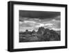 dark clouds over Cadini di Misurina, Dolomites, Italy-Michael Jaeschke-Framed Photographic Print