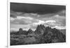 dark clouds over Cadini di Misurina, Dolomites, Italy-Michael Jaeschke-Framed Photographic Print