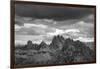 dark clouds over Cadini di Misurina, Dolomites, Italy-Michael Jaeschke-Framed Photographic Print