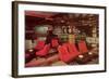 Dark Cocktail Lounge-null-Framed Art Print