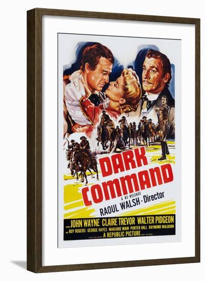 Dark Command, 1940-null-Framed Art Print