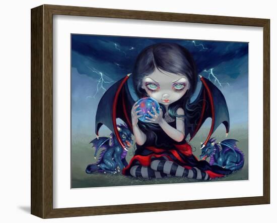 Dark Dragonling-Jasmine Becket-Griffith-Framed Art Print