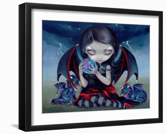 Dark Dragonling-Jasmine Becket-Griffith-Framed Art Print