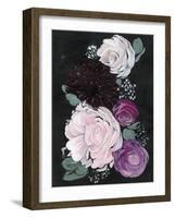 Dark & Dreamy Floral I-null-Framed Art Print