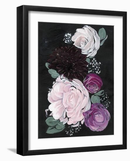 Dark & Dreamy Floral I-null-Framed Art Print