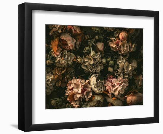Dark Floral Arrangement-Incado-Framed Photographic Print