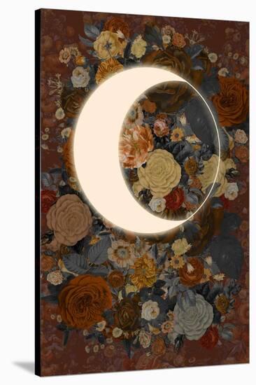 Dark Floral Lunar Eclipse-null-Stretched Canvas