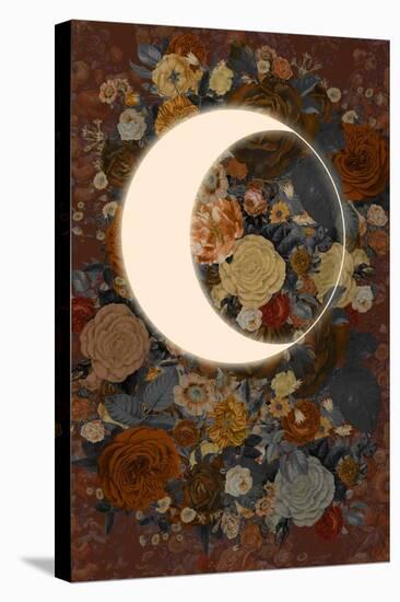 Dark Floral Lunar Eclipse-null-Stretched Canvas