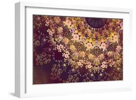 Dark Floral Mandala-null-Framed Art Print