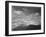 Dark Foreground And Clouds Mountains Highlighted "Heaven's Peak" Glacier NP Montana. 1933-1942-Ansel Adams-Framed Art Print