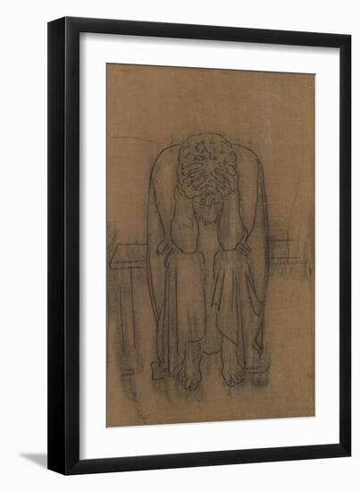 Dark Genius; Dunkler Genius, 1891-2-Ferdinand Hodler-Framed Giclee Print