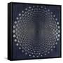 Dark Geometric Circles 1-Denise Brown-Framed Stretched Canvas