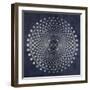 Dark Geometric Circles 3-Denise Brown-Framed Art Print