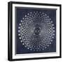 Dark Geometric Circles 3-Denise Brown-Framed Art Print