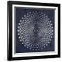 Dark Geometric Circles 3-Denise Brown-Framed Art Print