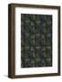 Dark Geometric Flowers-Found Image Holdings Inc-Framed Photographic Print