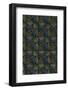 Dark Geometric Flowers-Found Image Holdings Inc-Framed Photographic Print