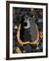 Dark Gold Triangular Bear-OnRei-Framed Art Print