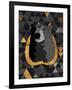 Dark Gold Triangular Bear-OnRei-Framed Art Print