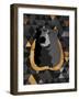 Dark Gold Triangular Bear-OnRei-Framed Art Print