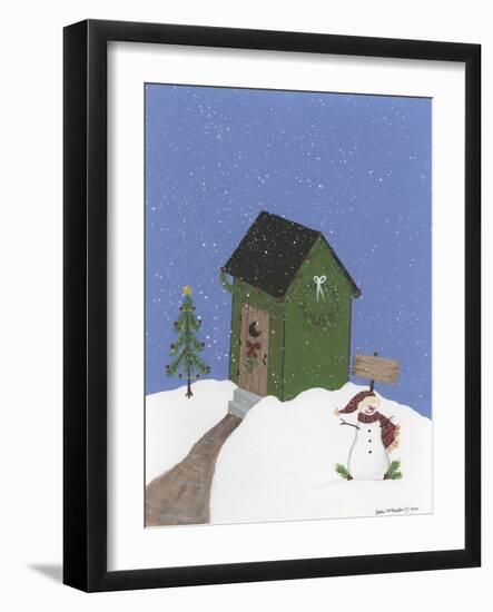 Dark Green Outhouse-Debbie McMaster-Framed Giclee Print