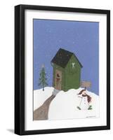 Dark Green Outhouse-Debbie McMaster-Framed Giclee Print