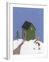 Dark Green Outhouse-Debbie McMaster-Framed Giclee Print