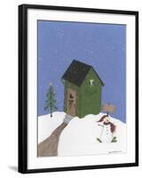 Dark Green Outhouse-Debbie McMaster-Framed Giclee Print