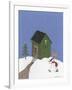 Dark Green Outhouse-Debbie McMaster-Framed Giclee Print