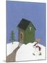 Dark Green Outhouse-Debbie McMaster-Mounted Giclee Print