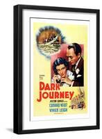 Dark Journey, Vivien Leigh, Conrad Veidt, 1937-null-Framed Art Print