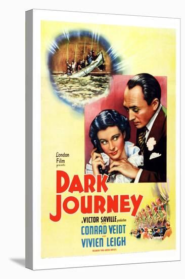 Dark Journey, Vivien Leigh, Conrad Veidt, 1937-null-Stretched Canvas