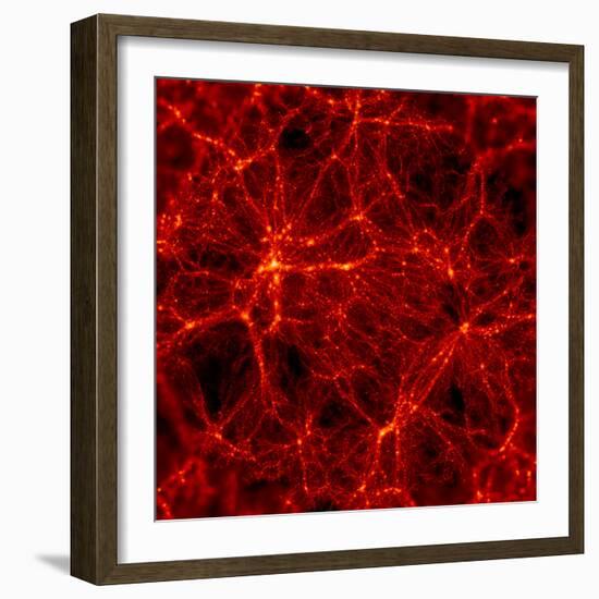 Dark Matter Distribution-Max Planck-Framed Premium Photographic Print