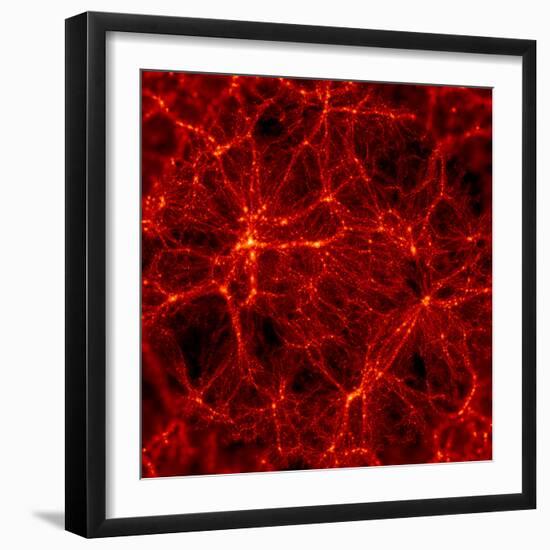 Dark Matter Distribution-Max Planck-Framed Premium Photographic Print