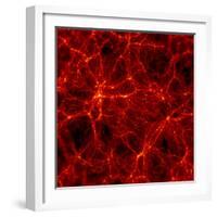 Dark Matter Distribution-Max Planck-Framed Premium Photographic Print