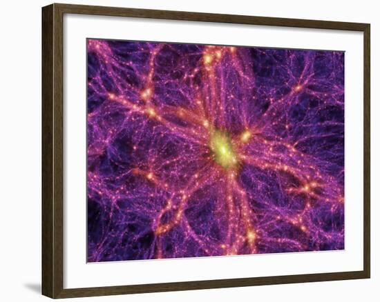 Dark Matter Distribution-Volker Springel-Framed Photographic Print