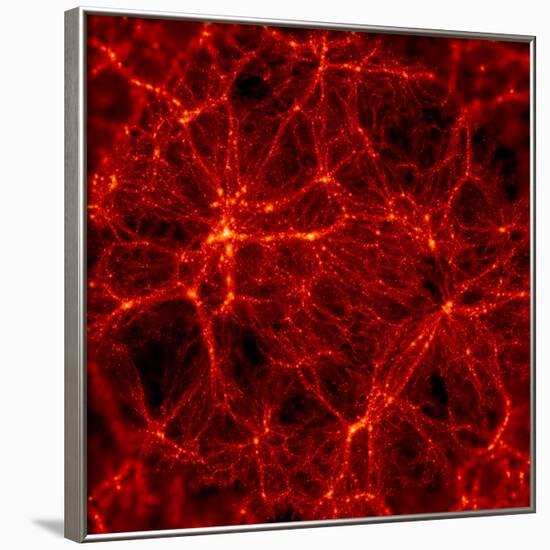Dark Matter Distribution-Max Planck-Framed Photographic Print