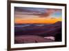 Dark Mood and Sunrise Hills, Petaluma Sonoma County, Bay Area-Vincent James-Framed Photographic Print