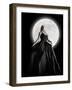 Dark Night Moon Girl With Black Dress-Angela Waye-Framed Photographic Print