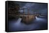 Dark night-Jingshu Zhu-Framed Stretched Canvas