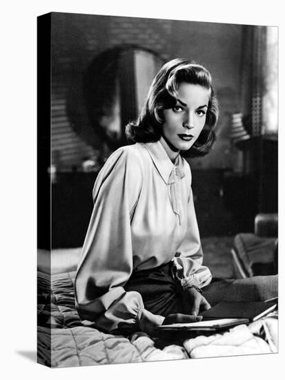 DARK PASSAGE, 1947 directed by DELMER DAVES Lauren Bacall (b/w photo)-null-Stretched Canvas