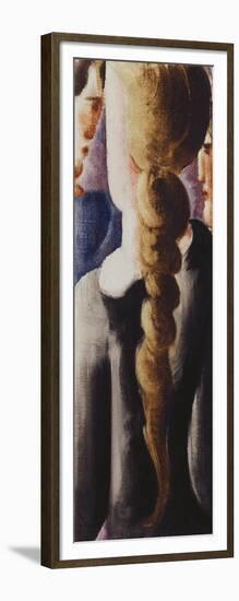 Dark Pigtail from Behind, Small Image I, Schwarzbezopfte Von Hinten, Kleinbild I, 1932-Oskar Schlemmer-Framed Giclee Print