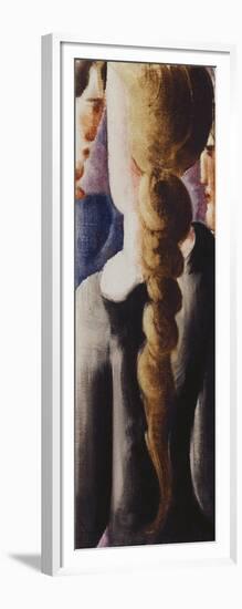 Dark Pigtail from Behind, Small Image I, Schwarzbezopfte Von Hinten, Kleinbild I, 1932-Oskar Schlemmer-Framed Giclee Print