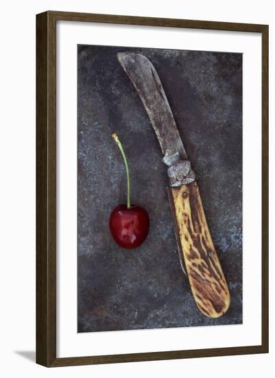 Dark Red Cherry-Den Reader-Framed Photographic Print