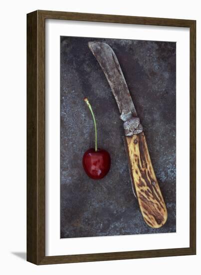 Dark Red Cherry-Den Reader-Framed Photographic Print