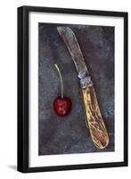 Dark Red Cherry-Den Reader-Framed Photographic Print