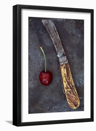 Dark Red Cherry-Den Reader-Framed Photographic Print