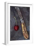 Dark Red Cherry-Den Reader-Framed Photographic Print