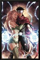 Dark Reign: Young Avengers No.4 Cover: Wiccan and Enchantress-Mark Brooks-Lamina Framed Poster