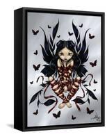 Dark Ribbon Fairy-Jasmine Becket-Griffith-Framed Stretched Canvas